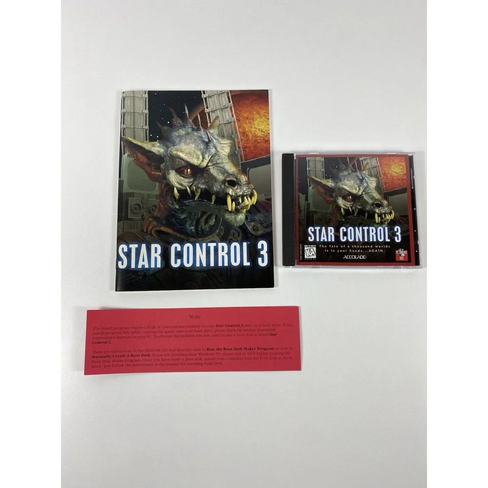 Star Control 3 ~ by Accolade 1996 ~ PC/CD Rom ~ BIG BOX ~ CIB